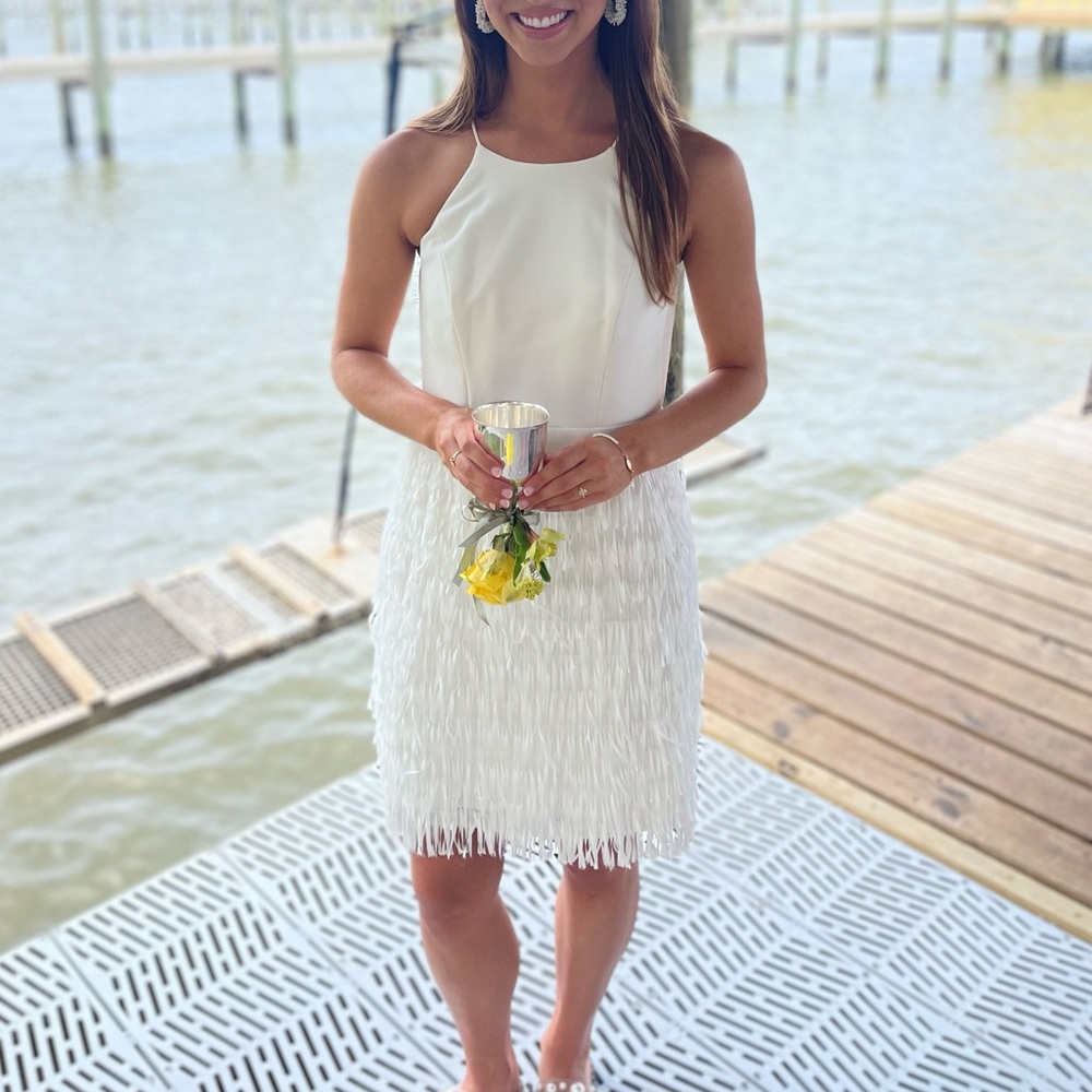 Aidan Mattox Fringe Dress